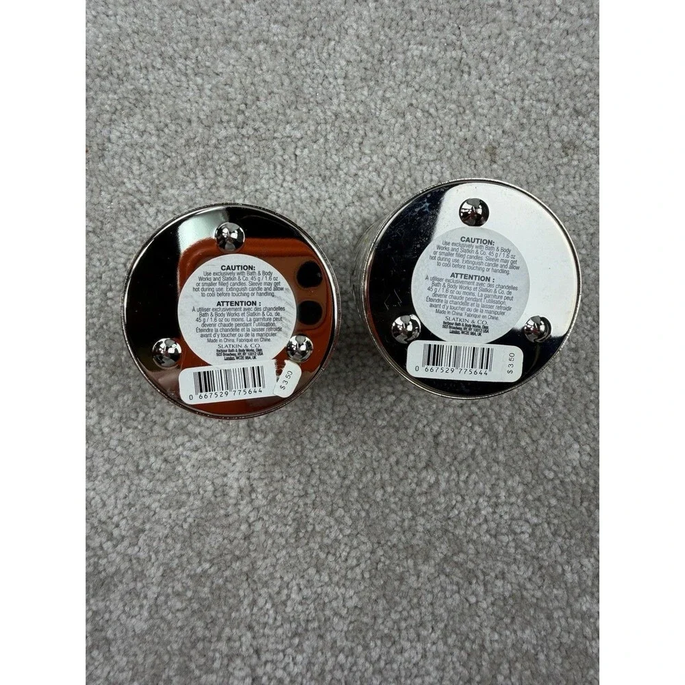 Bath and Body Works Accents Candle Holder Waves Orange Lemon Slice Summer Lot - Picture 6 of 7